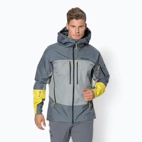 Herren Peak Performance Vislight PRO grau regen Jacke G77197040