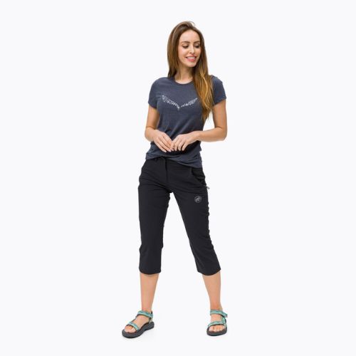 Damen-Trekkinghose MAMMUT Runbold Capri schwarz