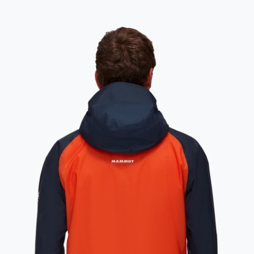 MAMMUT Kento Light HS Herren Hardshelljacke orange und marineblau