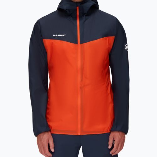 MAMMUT Kento Light HS Herren Hardshelljacke orange und marineblau