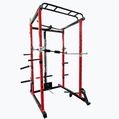 Trainingskäfig Pure2Improve Powerrack rot-schwarz P2I82