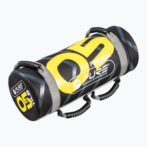 Pure2Improve Power Bag 5kg Trainingsbeutel schwarz und gelb P2I201710