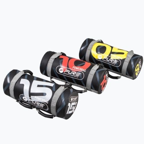 Pure2Improve Power Bag 5kg Trainingsbeutel schwarz und gelb P2I201710