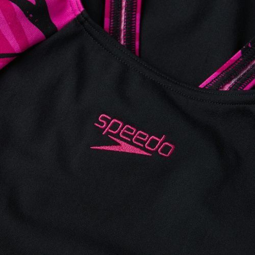 Speedo Hyperboom Splice Muscleback Damen Badeanzug einteilig schwarz 68-13470G720