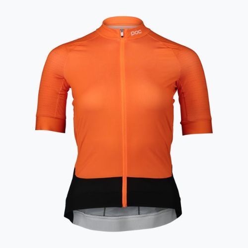 Fahrradtrikot für Frauen POC Essential Road zink orange
