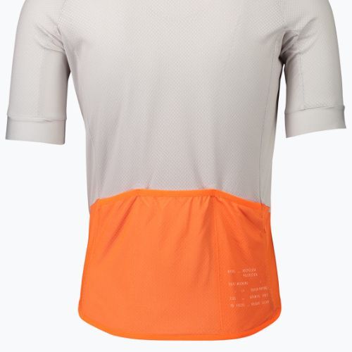 Fahrradtrikot für Männer POC Essential Road Logo granite grey/zink orange