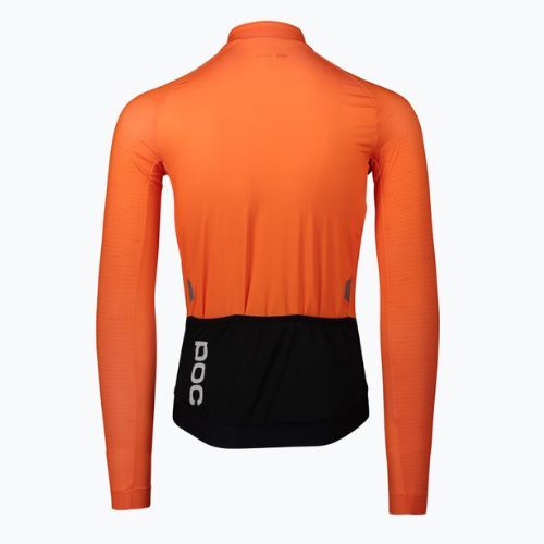 Herren-Radsport-Langarmhemd POC Essential Road poc o zink orange