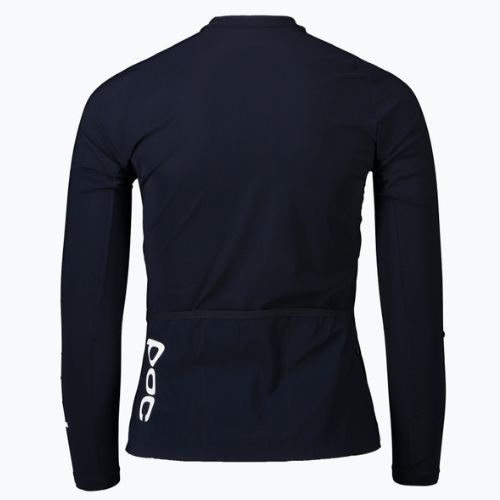 Damen-Radsport-Langarmshirt POC Essential Road navy black