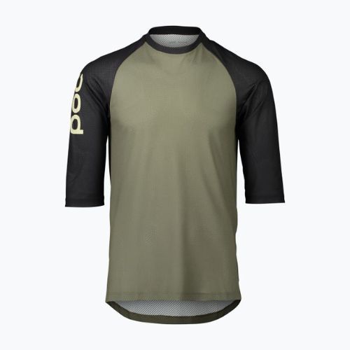 Fahrradtrikot für Männer POC MTB Pure 3/4 epidote green/uranium black
