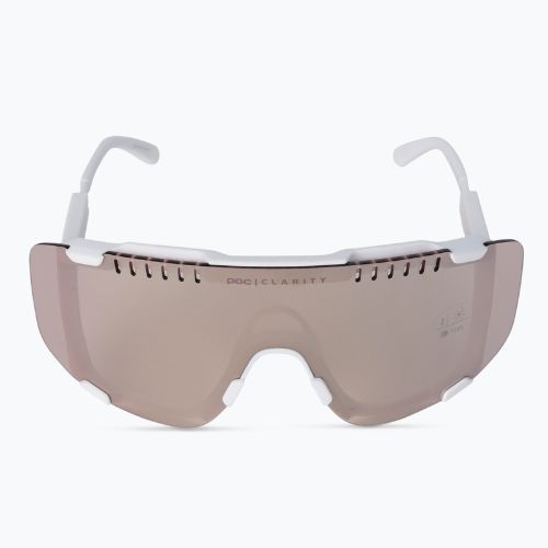Fahrradbrille POC Devour hydrogen white/clarity trail silver