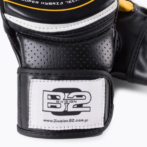 Division B-2 schwarz-weiße MMA Grappling-Handschuhe DIV-MMA03