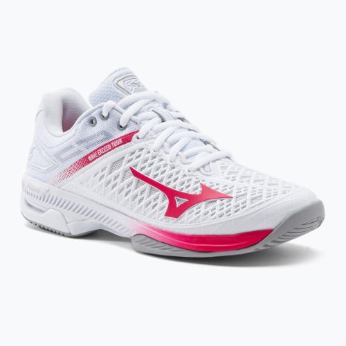 Damen Tennisschuhe Mizuno Wave Exceed Tour 4 CC weiß 61GA207164