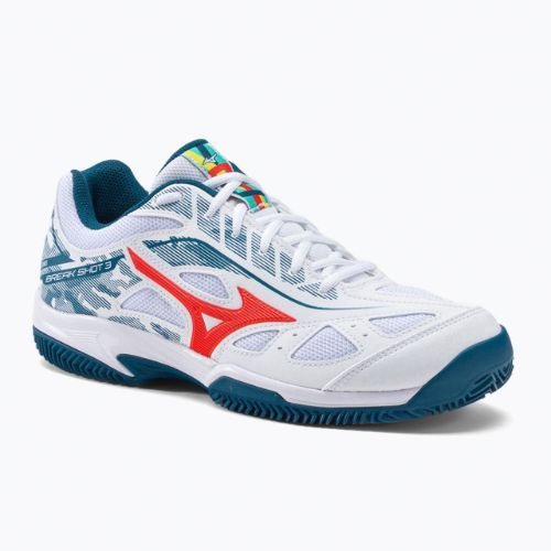 Herren Tennisschuhe Mizuno Breakshot 3 CC weiß 61GC2125