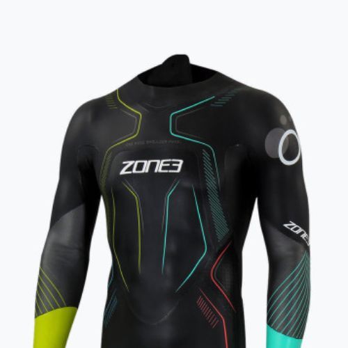 Herren Zone3 Aspire Limited Edition Print Triathlon Neoprenanzug schwarz WS19MLTD101