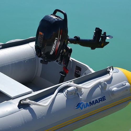 Viamare 230 S Slat 2-Personen-Ponton grau-gelb 1126148