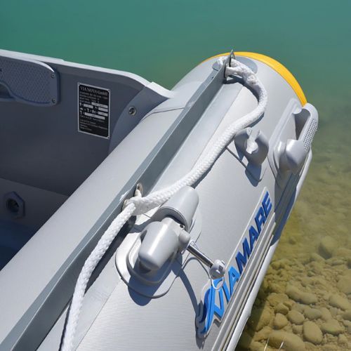 Viamare 270 S Slat 4-Personen-Ponton grau-gelb 1126158