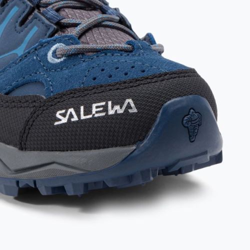 Kinder-Trekkingstiefel Salewa Alp Trainer Mid GTX blau 64010