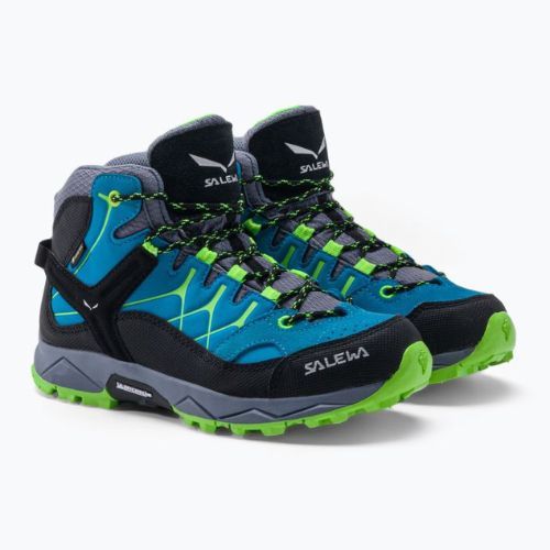 Kinder-Trekkingstiefel Salewa Alp Trainer Mid GTX blau 00-0000064010