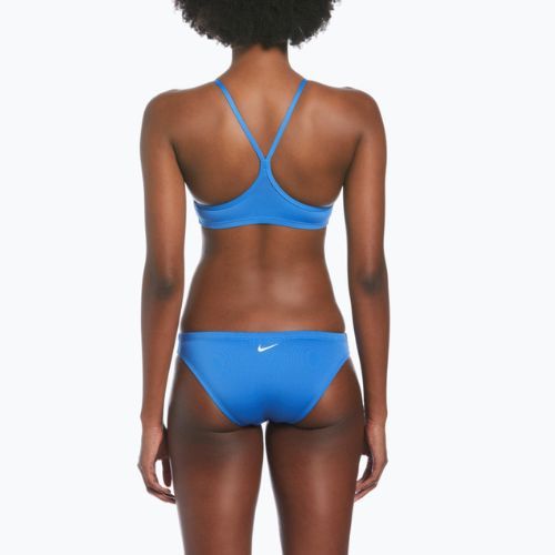 Zweiteiliger Damen-Badeanzug Nike Essential Sports Bikini blau NESSA211-442