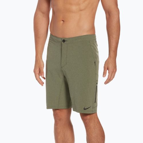Herren Nike Flow 9 Hybrid Badeshorts grün NESSC515
