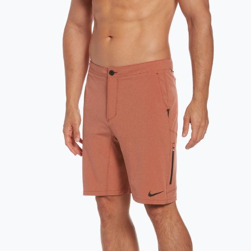 Herren Nike Flow 9 Hybrid Schwimmshorts orange NESSC515