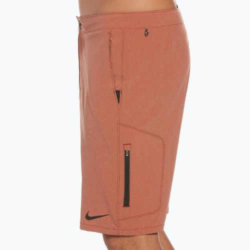Herren Nike Flow 9 Hybrid Schwimmshorts orange NESSC515