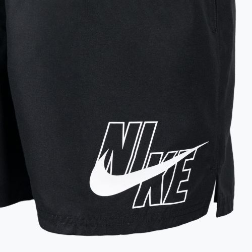 Herren Nike Logo Solid 5" Volley Badeshorts schwarz NESSA566-001