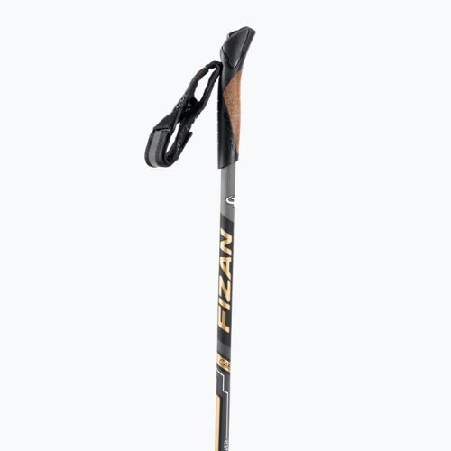 FIZAN Runner Nordic Walking Stöcke schwarz und gold S22 CA04