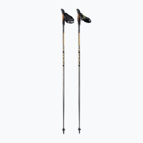 FIZAN Runner Nordic Walking Stöcke schwarz und gold S22 CA04