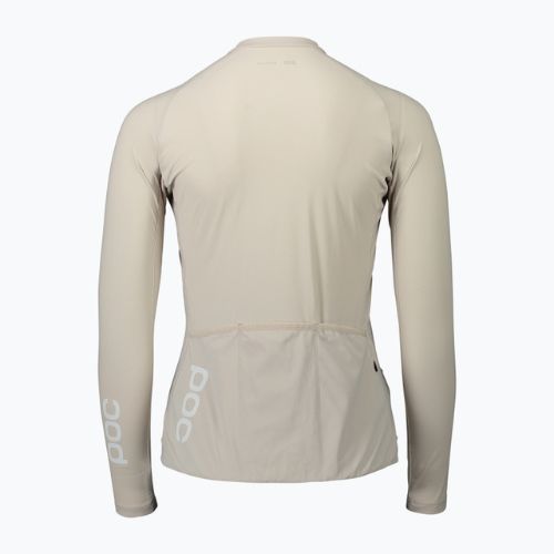 Damen-Radsport-Langarmshirt POC Essential Road light sandstone beige
