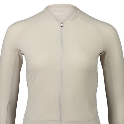 Damen-Radsport-Langarmshirt POC Essential Road light sandstone beige