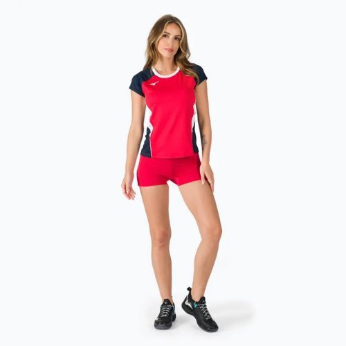 Damen Trainingsshorts Mizuno High-Kyu rot V2EB720162