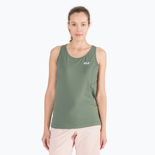 Jack Wolfskin Damen-Trekking-T-Shirt Narrows Tank grün 1808571_4311