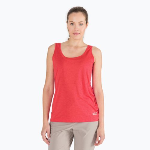 Jack Wolfskin Damen-Trekking-T-Shirt Pack & Go Tank rot 1807282_2058