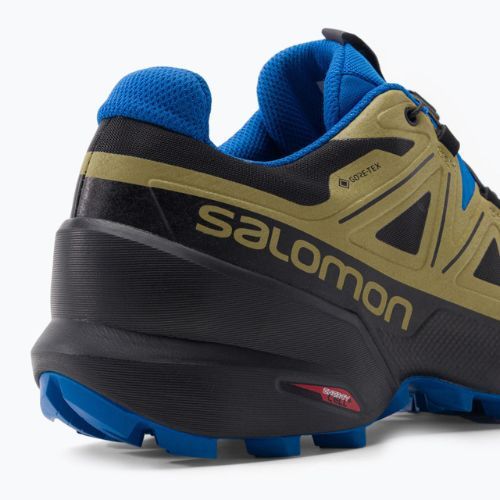Laufschuhe Trail Herren Salomon Speedcross 5 GTX grün-blau L416124