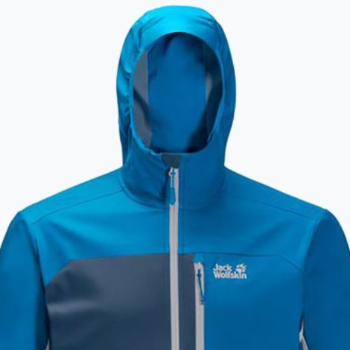 Jack Wolfskin Eagle Peak II Herren Softshell Jacke blau 1306911_1361