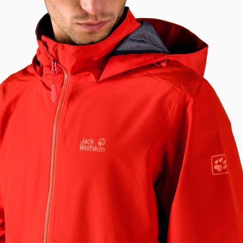 Jack Wolfskin Herren Hardshelljacke Evandale rot 1111131_2206