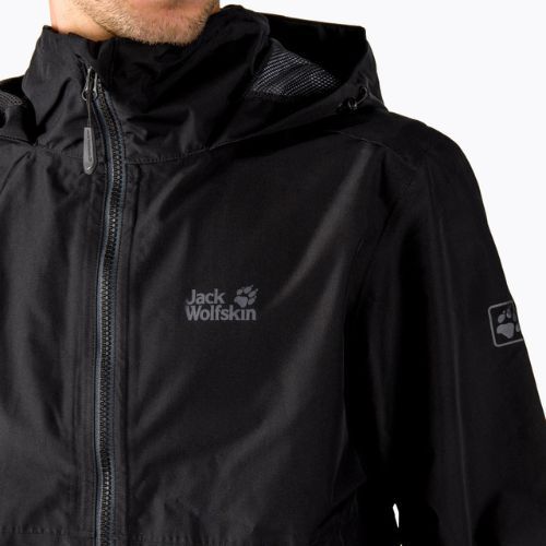 Jack Wolfskin Herren Hardshelljacke Evandale schwarz 1111131_6000