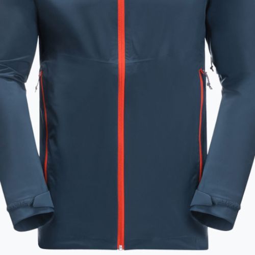 Jack Wolfskin Herren Highest Peak 2.5L Regenjacke navy blau 1114961_1383