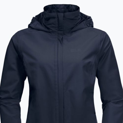 Jack Wolfskin Stormy Point Damen Regenjacke navy blau 1111201_1910