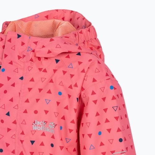 Jack Wolfskin Kinder Regenjacke Tucan Dotted rosa 1608891_7669