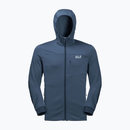 Jack Wolfskin Herren Hydro Grid Fleece-Sweatshirt navy blau 1710001_1383