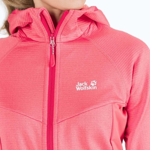 Jack Wolfskin Damen Hydro Grid Fleece-Sweatshirt orange 1709911_2072