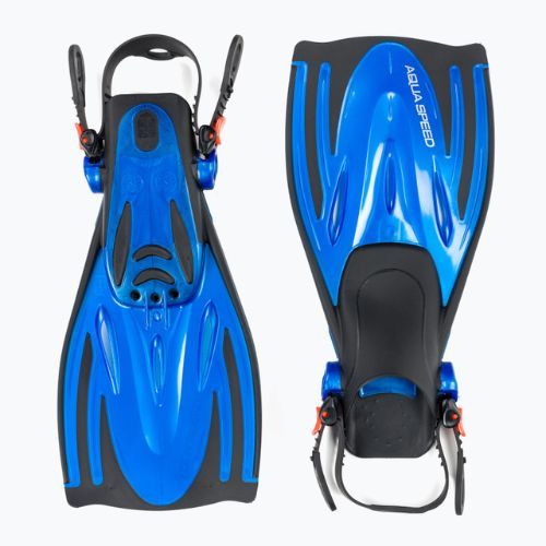 AQUA-SPEED Kinder-Schnorchelflossen Wombat blau und schwarz 528