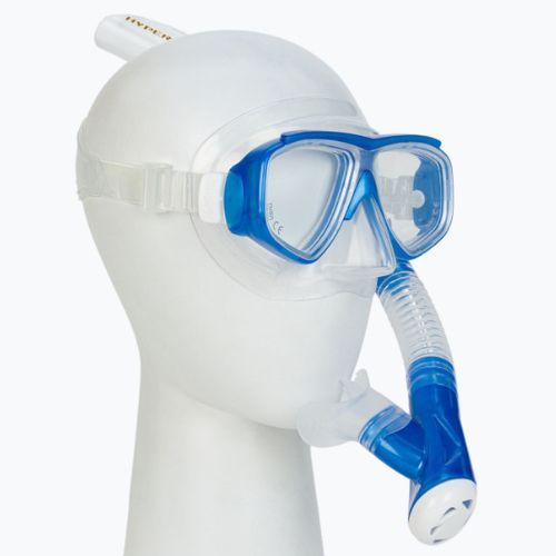 AQUA-SPEED Kindertauchset Enzo + Evo Maske + Schnorchel blau 604