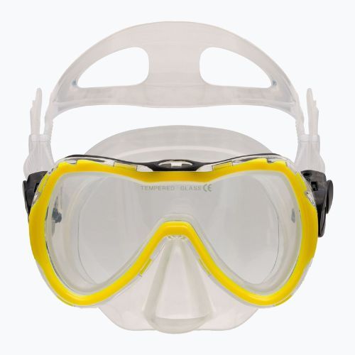 AQUA-SPEED Kindertauchset Enzo + Evo Maske + Schnorchel gelb 604