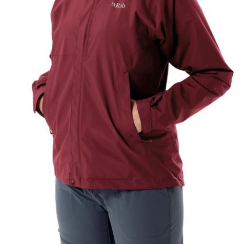 Rab Downpour Eco Damen Regenjacke kastanienbraun QWG-83-HD-08