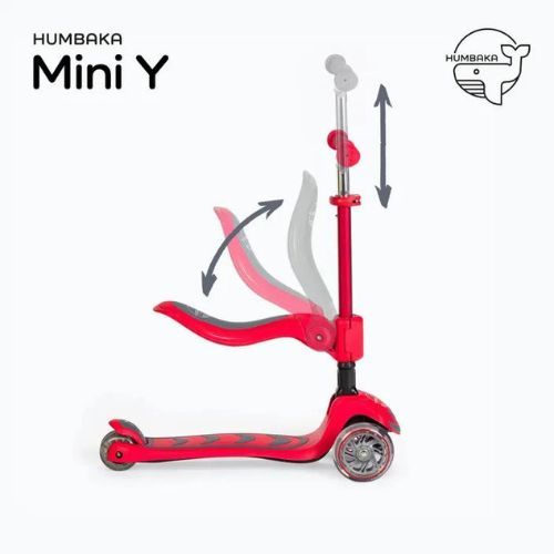 HUMBAKA Mini Y dreirädriger Kinderroller rot HBK-S6Y