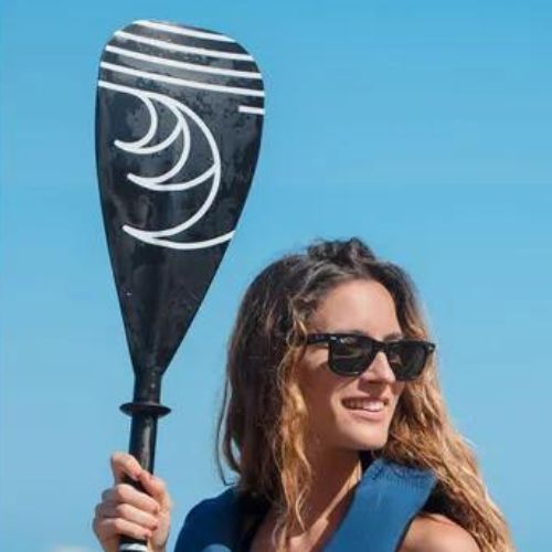 AQUASTIC 3-teiliges SUP-Paddel 140-180 cm schwarz AQS-SPD001