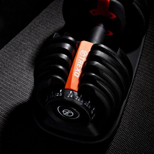 XTREXO verstellbare Kurzhantel 24 kg schwarz HT-18792699
